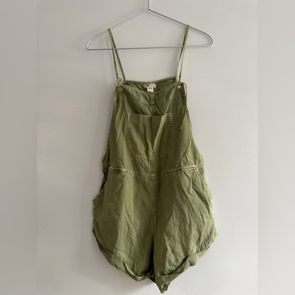Short Olive Green Billabong Jumpsuit